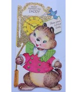 Vintage Gibson Glitter Happy Father’s Day Daddy From Your Little Girl Ca... - $6.99