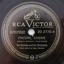 Tex Beneke – Encore, Cherie / Saturday Date - 1947 Jazz 10&quot; 78 rpm 20-2770 - £6.76 GBP