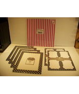 PERFECTLY POSH POLKA DOT POSTCARDS, LETTER HEAD, CANDY STRIPE PAPER - £35.28 GBP