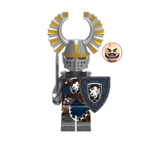 Crusaders Lionheart Knight (Crest Wing Helmet) Minifigures Weapons Accessories - £3.16 GBP