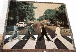 Beatles Abbey Road Woven Tapestry Blanket - £37.95 GBP