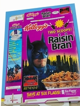 Batman & Robin the Movie Kellogg's Cereal Box Flattened Circa 1997 - $5.95
