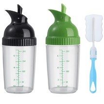 Salad Dressing Shaker Container, Dripless Pour, Soft Grip, Bpa Free, Hom... - £20.36 GBP
