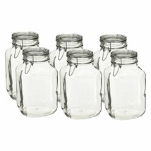 Bormioli Rocco 3L Swing Top Glass Fido Glass Jars | 6-pack - £112.97 GBP