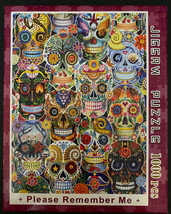 &quot;Please Remember Me&quot; 1000 pc Jigsaw Puzzle, Sugar Skull, Open Box, Unused - £10.94 GBP