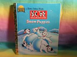 Vintage 1998 Disney&#39;s 101 Dalmatians - Snow Puppies Little Golden Book Hardcover - £2.67 GBP