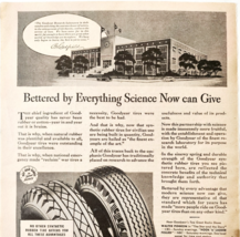 1944 GoodYear Tires Research Factory Advertisement WW2 Era Automobilia D... - €21,45 EUR