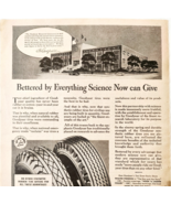 1944 GoodYear Tires Research Factory Advertisement WW2 Era Automobilia D... - €21,45 EUR