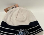 Vintage Utah Jazz Adidas Embroidered Beanie Knit Hat White NBA New - $13.99