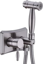 Brushed Nickel Dikurooms Hot And Cold Toilet Bidet Sprayer Brass 2-Function - £70.26 GBP