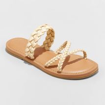 NEW Women's Hilda Wide Width Braided Strappy Footbed Sandals Universal T... - $22.00