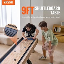 9&#39; Shuffleboard Table 2 n 1 Shuffleboard and Bowling Combo Game with Acc... - $1,075.32