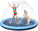 Kids Dog Splash Pad Sprinkler - Non Slip Dog Sprinkler Pad Splash Pool P... - $33.99