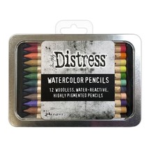 Tim Holtz Distress Watercolor Pencil 12/Pkg-Set 4 (Pack of 1) - $986.92 MXN