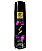 SPA LUXURY SUPER HOLD AEROSOL HAIRSPRAY STYLE CONTROL VOLUME FULL BODY 6... - $8.79