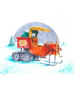 SANTA CLAUS IS COMING TO TOWN Mail Truck Poster Print Wall Art 11x14 Unf... - €20,51 EUR