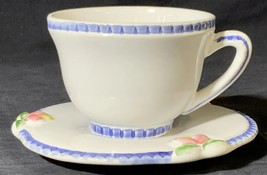 Portugal Porta Ceramic 16 Pcs 8 Cups And Saucers Cottage Rose - £97.84 GBP