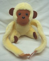 Vintage Dakin 1982 Yellow &amp; Brown Monkey 6&quot; Plush Stuffed Animal Toy - £15.82 GBP