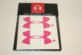 Under Armour Logo Hot Pink Car Locker Football Helmet Decal 4&quot; Wide - 2 Pack NEW - £6.72 GBP