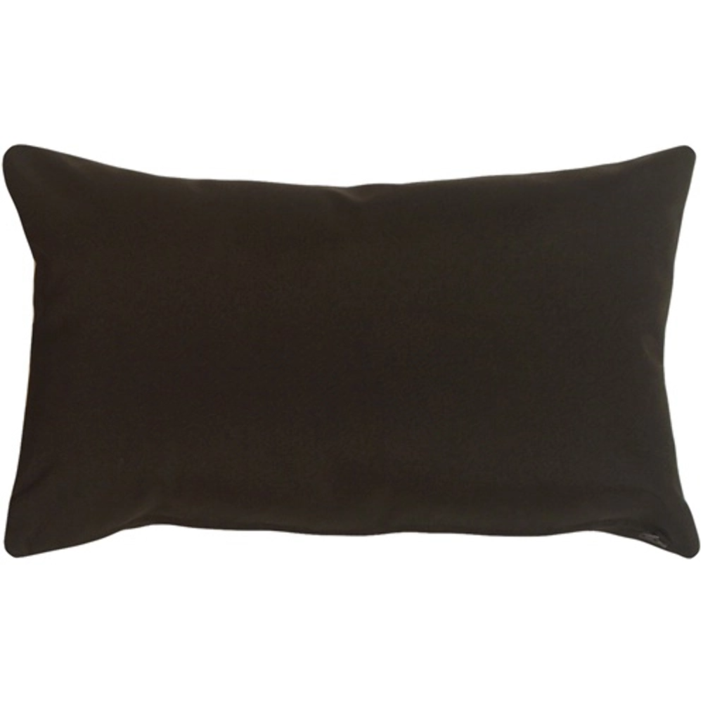 Primary image for Sunbrella Black 12x19 Outdoor Pillow, Complete with Pillow Insert