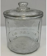 Antique LA PALINA CIGARS Glass Advertising Display Humidor Jar - $77.23