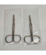 Lot of 2 Sterile Small Size Medical Stainless Scissors Sharp/Blunt - $9.89