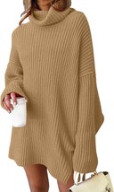 $59.99 LILLUSORY Womens Turtleneck Oversized Long Batwing Sleeve Fall Sweater - £19.78 GBP