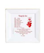 Ceramic Square Plates, Weddings Day Appetizers, Personalized Dinner Deco... - $35.76 CAD+