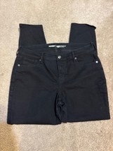 Old Navy Women Jeans Curvy/Profile Mid-Rise Five Pocket Cotton Black Size 14 - £15.96 GBP