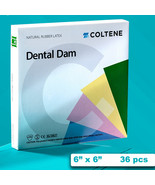 Coltene Hygenic Natural Rubber Latex Dental Dam 6 x 6 Heavy Blue Pk/36 - £21.23 GBP