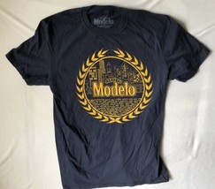 NWOT Cerveza Modelo Men’s T-Shirt Navy Blue Size M Beer graphic on front - £11.88 GBP