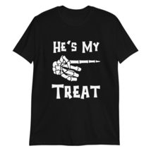 He&#39;s My Treat She&#39;s My Trick Matching Halloween T-Shirts Funny Graphic C... - £15.14 GBP+