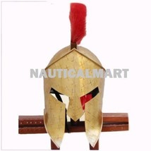 NauticalMart Queen Brass Spartan King Leonidas 300 Movie Helmet - £132.94 GBP