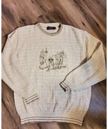Carmel Collection Vintage Made in USA Golf Print Grandpa Sweater Men&#39;s Sz M - $52.91 CAD