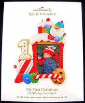 Hallmark Ornament My 1 First Christmas / I Am 1 New Ship Free Photo Holder - £30.90 GBP