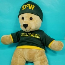 Dollywood Theme Park Brown Bear Green Hat Sweater Large Plush 24&quot; Stuffe... - $29.69