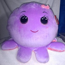 Ty Squishy Beanies OCTAVIA the Purple Octopus 10&quot; NWT - £17.42 GBP