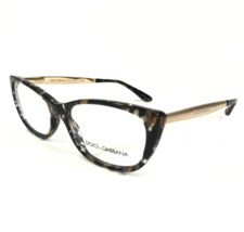 Dolce &amp; Gabbana Eyeglasses Frames DG 3279 911 Brown Tortoise Gold 53-16-140 - £66.40 GBP