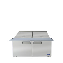 Atosa MSF8307GR 60&quot; 2 Section Mega Top Sandwich Prep Table, 24 Pan Free Liftgate - £2,491.37 GBP