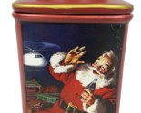 Christmas Santa Cookie Jar Canister Coca-Cola Coke Sakura 2002 - $19.00