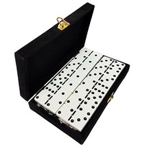 Marion Domino Double 6 White Tiles Jumbo Tournament Size w/Spinners - £34.99 GBP