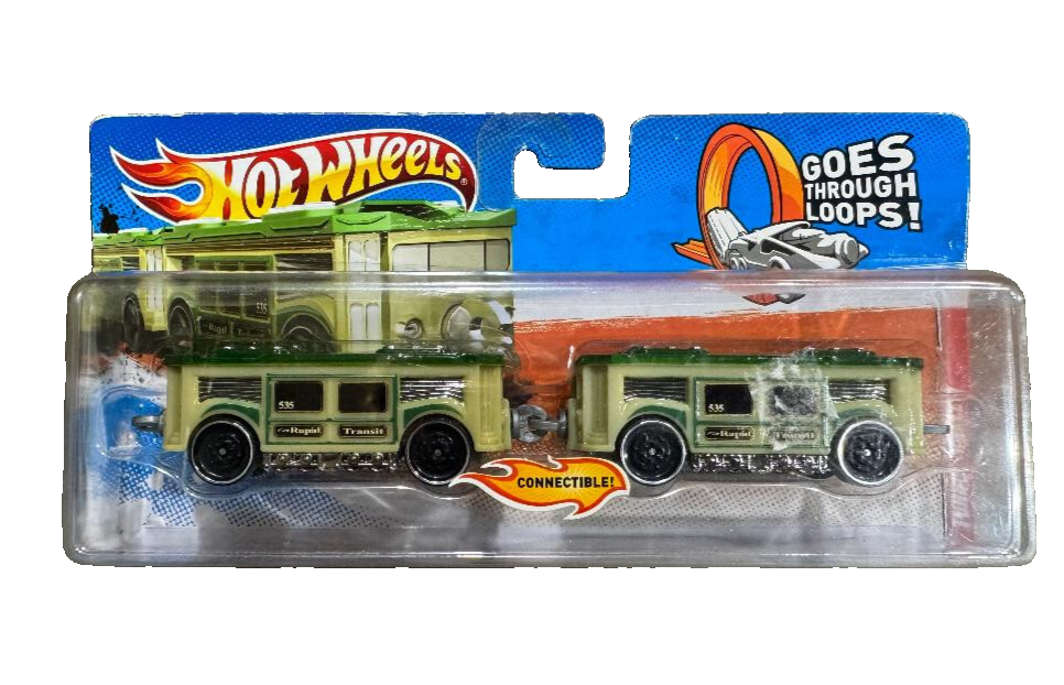 New Moc Sealed 2010 Mattel Hot Wheels Turbo Trolley Train Cars R API D Transit - £22.68 GBP
