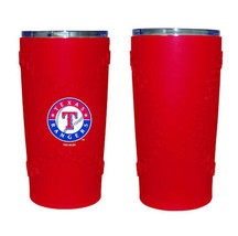 Texas Rangers 2414 MLB Baseball Grip Wrap Stainless Steel Tumbler 20 oz - $24.75