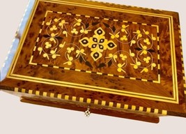 Moroccan jewelry Box, wooden box , engraved box ,cedar wood box ,gift box,Keepsa - £280.53 GBP