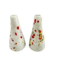 Vintage Ceramic Speckle Pain Salt and Pepper Set - £7.33 GBP