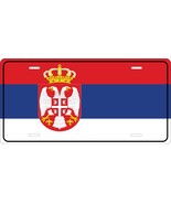 Serbia Flag License Plate Personalized Car Auto Bike Motorcycle Custom - €9,43 EUR+