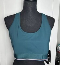 FourLaps Women&#39;s Circuit Sports Workout Bra Deep Teal Dark Ivy XL - $12.70