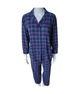 Lauren Ralph Lauren Monogrammed Pajama Set Purple Green Hoilday Cozy PJS... - $28.92