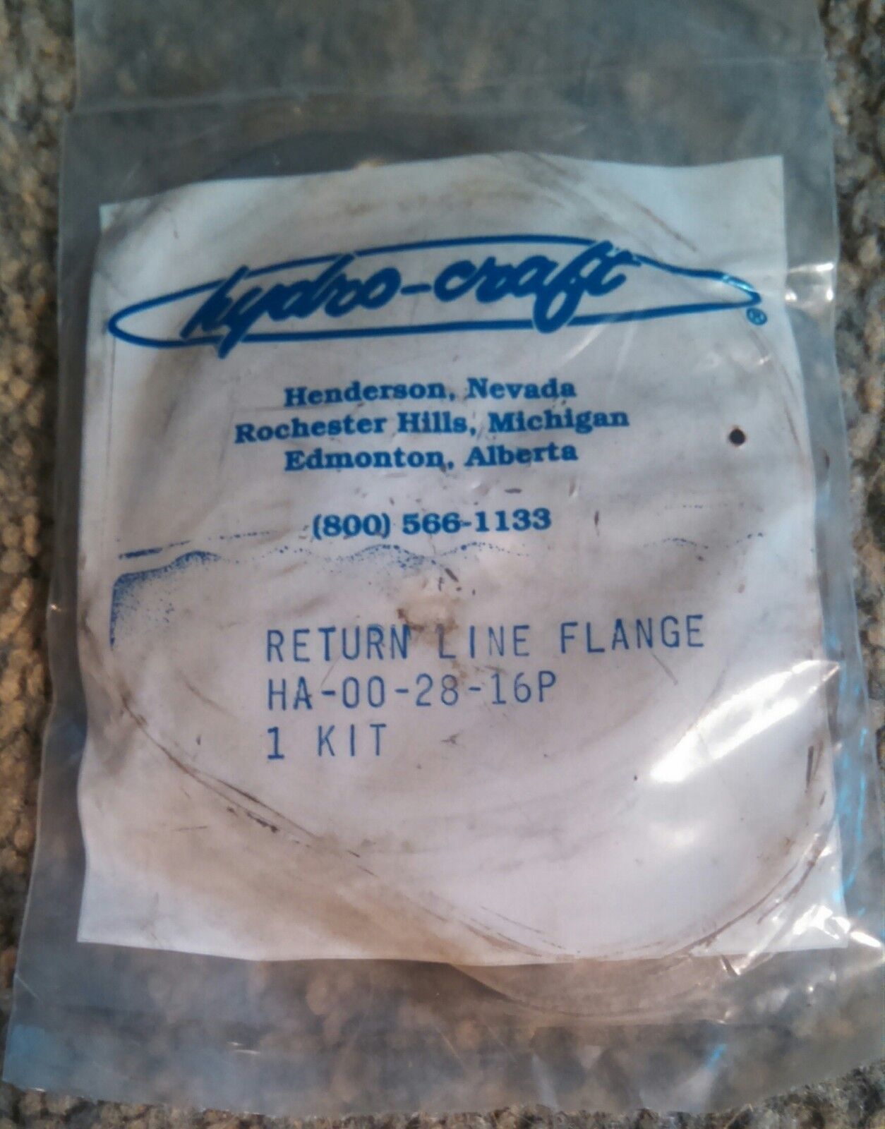NEW HYDRO-CRAFT HA-00-28-16P RETURN LINE KIT HA002816P - $2.00