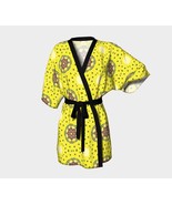 Kimono Robe | Yellow Summer Color |  Bridal Wear Grooms&#39; Wear , Spa Day|... - £51.79 GBP